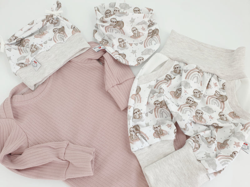 Atelier MiaMia Body with short and long sleeves, also available as Baby Set Anchor 10